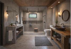 a bathroom with a sink and a toilet and a shower at Your Sanctuary in Kasese