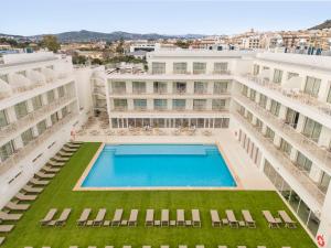 an aerial view of a large building with a swimming pool at SH Jávea in Jávea
