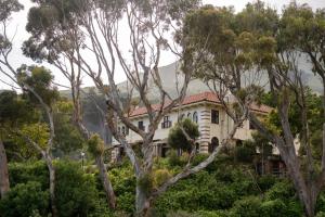 a house on a hill surrounded by trees at Camps Bay Retreat Hotel in Cape Town