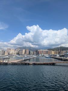 a bridge over a body of water with buildings at B&B Restanza in Salerno