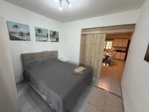 a bedroom with a bed in a room at Halkidiki in Skala Fourkas