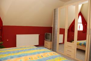 Posteľ alebo postele v izbe v ubytovaní Apartment Siofok 18