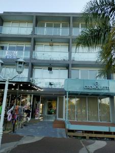 a building with a palm tree in front of it at Edificio San Jose in Federación