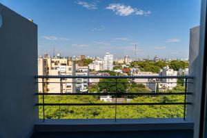a balcony with a view of a city at City Express Plus by Marriott Buenos Aires Palermo in Buenos Aires