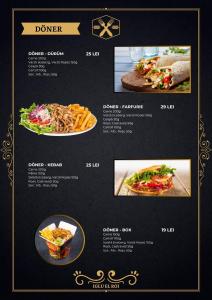a page of a menu for a restaurant at Iglu El Roi in Gura Humorului +21 photos