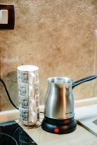 a coffee maker sitting on top of a counter at Mountain rest Brezna in Plužine
