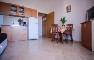 Kuchyň nebo kuchyňský kout v ubytování Apartment Barbat 19