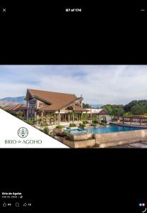 a rendering of a house with a swimming pool at Brio de Agoho Zambales by Cherry in Candelaria