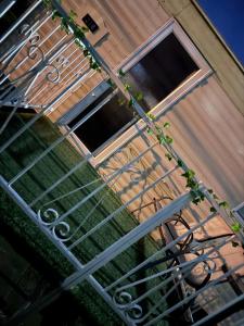 a metal railing on the side of a building at Caravan in Chapel Skegness in Chapel Saint Leonards +5 photos