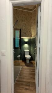 a bathroom with a toilet and a sink at Apartamento Banesto in Chinchón +4 photos