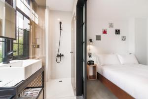 Voodi või voodid majutusasutuse ART'OTEL Ximending TAIPEI toas