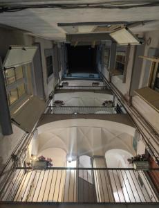 an overhead view of a room with a bath tub at Philosofia in Naples