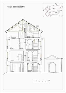 a drawing of a house with at Château de Rosans in Rosans +70 photos