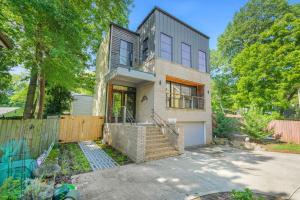 a house with a fence and a gate at Music Soul House in Atlanta
