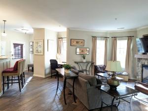 a living room with a couch and a fireplace at Spacious 3 bed 2 bath Sanctuary in Vernon Township