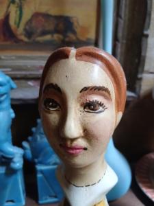 a bust of a woman with her hair on her head at Espaço Nabucodonosor in Recife +4 photos