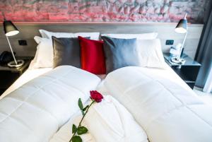 Posteľ alebo postele v izbe v ubytovaní Locanda al Vescovo & SPA