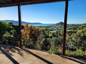 a view from the porch of a house at Ocean View Oasis in Cannonvale