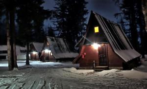 Camping Pod Krokwią v zimě