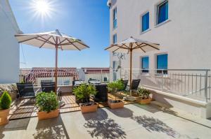 Balkón alebo terasa v ubytovaní Apartments Villa Ankora