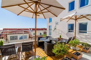 Balkón alebo terasa v ubytovaní Apartments Villa Ankora