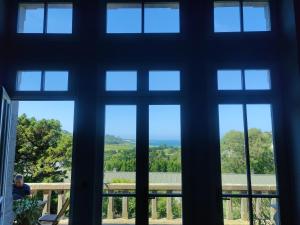 a view from the window of a house at BellevueBretagne - Chambres d'Hôtes in Saint-Jean-du-Doigt