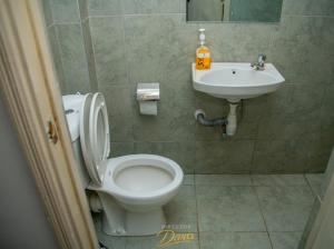 a bathroom with a toilet and a sink at Kanotis place in Ongata Rongai 