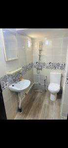 a bathroom with a toilet and a sink at Appartement 2 chambre in Gabès