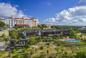 an aerial view of a resort with a pool at Signia by Hilton La Cantera Resort & Spa in San Antonio