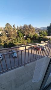 a view of a parking lot from a balcony at Dpto full amoblado en copiapo 4 in Copiapó