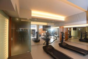 Das Fitnesscenter und/oder die Fitnesseinrichtungen in der Unterkunft Albergo Roma, BW Signature Collection