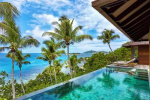 Bazén v ubytování Six Senses Zil Pasyon, Seychelles nebo v jeho okolí