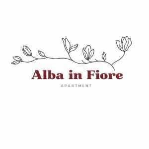 a black and white logo for alba in force at Alba in Fiore in Alba