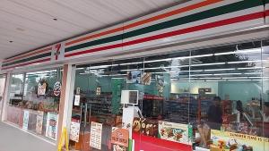 a store front of a store with a large window at Leina Life-Style Comfy Studio Balcony near Mactan Airport in Bankal