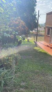 a yard with a building and a tree and a house at Roberto in Posadas +6 photos