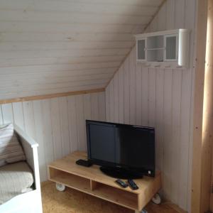 TV a/nebo společenská místnost v ubytování Apartments im Schwedenstil