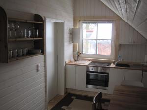 Kuchyň nebo kuchyňský kout v ubytování Apartments im Schwedenstil