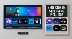 a television and a video game controller next to a poster at Apartalux Benicassim Premium in Benicàssim
