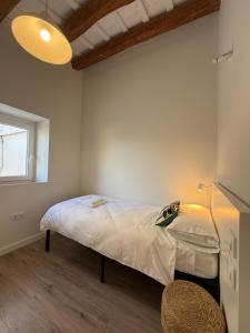 a bedroom with a bed in a room at Casa Centenaria 1769 in Cubelles