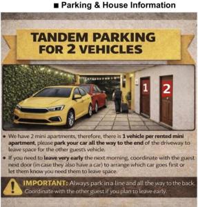 a flyer for a rental car for two vehicles at Alojamiento Cereza 2 in Alajuela +11 photos