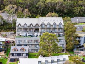 an aerial view of a large building in a city at Lantern 05 - Balcony in Thredbo
