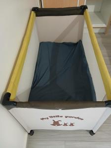 a tent that is sitting on the floor at L ombre du Manguier in Bonnet
