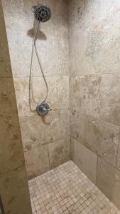 a shower with a shower head in a bathroom at Kaena O Kekai in Hauula