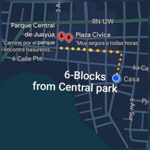 a map of the park with the poppies and landmarks at Private Rooms, Dayly Tours , Rental Scooter in Juayúa +51 photos