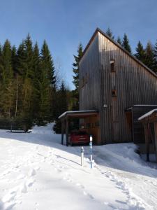 Horská chata Harrachov v zimě
