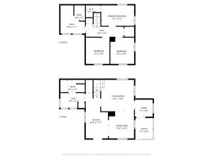 a floor plan of a house at Acadia View Cottage Peaceful, Pet Friendly, Fire Pit, Near Peaks and Echo Lake in Hall Quarry