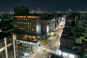 Nespecifikovaný výhled na destinaci Kanazawa nebo výhled na město při pohledu z hotelu