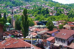 Nespecifikovaný výhled na hory nebo výhled na hory při pohledu z bed and breakfast