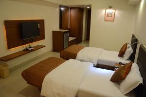 TV a/nebo společenská místnost v ubytování Hotel Yuvraj
