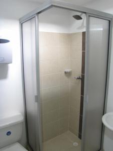 Koupelna v ubytování El Cable Hostal